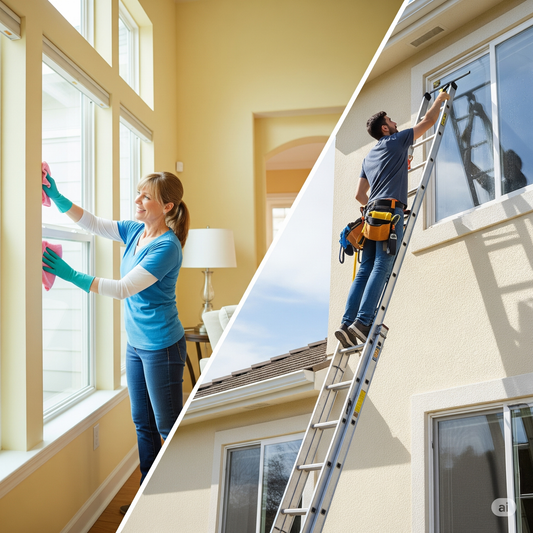 What’s the Difference Between Interior and Exterior Window Cleaning?