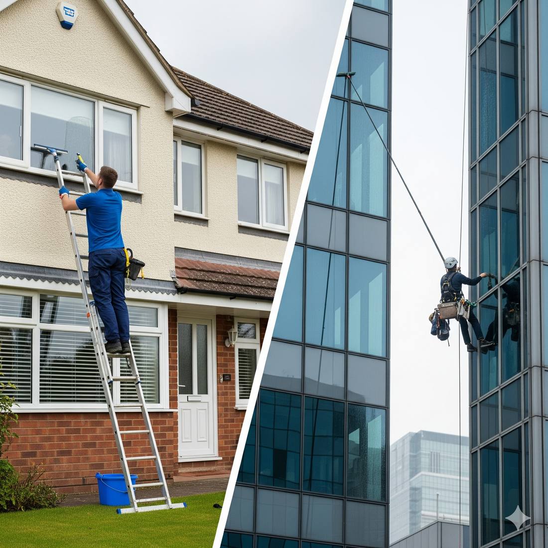 Residential vs Commercial Window Cleaning: What’s the Difference?